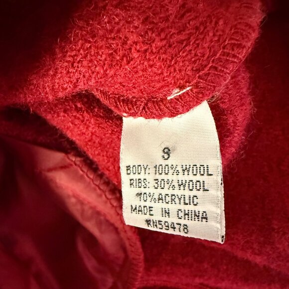Vintage David Brooks Cardigan Sweater Women's 100% Wool Button Up Red Size Small - Picture 6 of 7